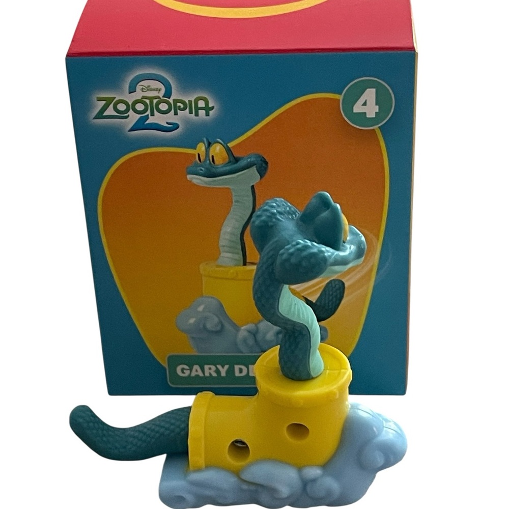 McDonald's Gary De'Snake Zootopia Blue and Yellow Snake Toy - Picture 2 of 3